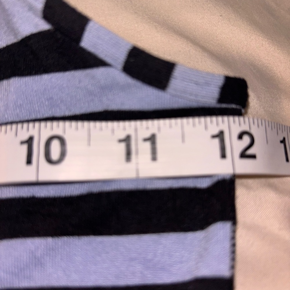 Lululemon Striped Racerback Tank top Blue Black Size Small Athletic Bodycon - Picture 4 of 5